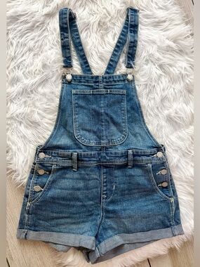 Old Navy Light Blue Denim Short Overalls
